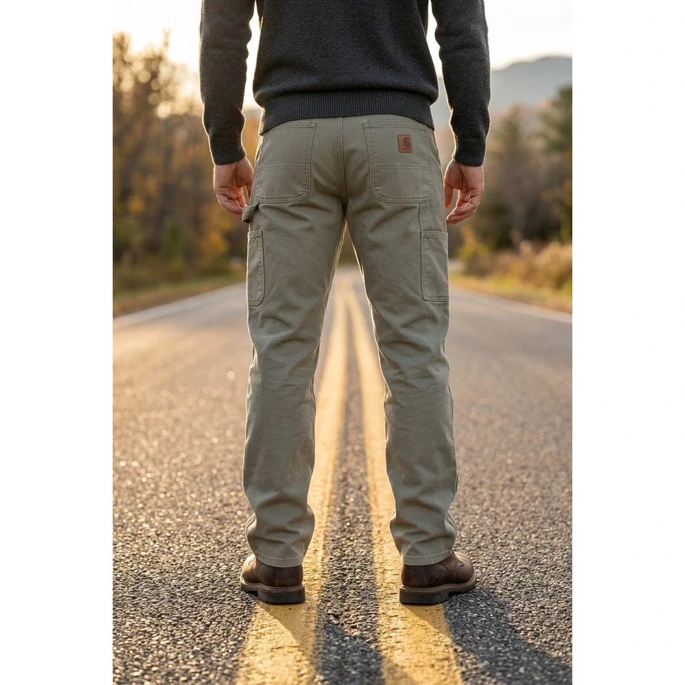 Carhartt B11-DES Mens Work Dungaree Pants Desert 33x34 Gorpcore‎ Outdoor Utility